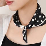 ドット(ブラック) | スカーフ ネックカバー 夏 | REAL STYLE