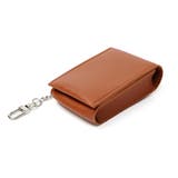 ブラウン | リップケース キーホルダー ミラー付き | REAL STYLE