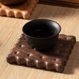 ダークブラウン | コースター ビスケット クッキー | REAL STYLE