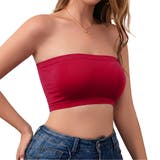 ワインレッド | チューブトップ レディース カップなし | REAL STYLE