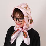 ピンク | スカーフ 大判 90×90 | REAL STYLE