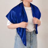 ロイヤルブルー | スカーフ 大判 90×90 | REAL STYLE
