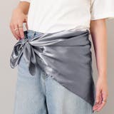 チャコール | スカーフ 大判 90×90 | REAL STYLE