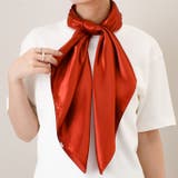 テラコッタ | スカーフ 大判 90×90 | REAL STYLE