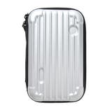 シルバー | スーツケース型 マルチポーチ キャリーケース風 | REAL STYLE