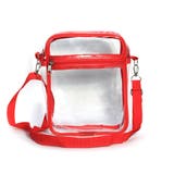 レッド | ショルダーバッグ クリア 透明 | REAL STYLE