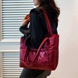 ワインレッド | トートバッグ レディース パフバッグ | REAL STYLE