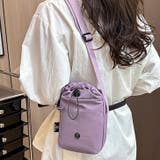 パープル | ショルダーバッグ ペットボトルホルダー ポーチ | REAL STYLE