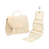 ライトベージュ | トラベルポーチ 吊り下げ フック付き | REAL STYLE