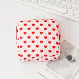 ハートドット(アイボリー) | ミニポーチ 小物入れ ポーチ | REAL STYLE