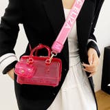 ホットピンク | クリアバッグ 透明 ショルダーバッグ | REAL STYLE