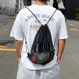 ブラック | ナップサック メッシュ 巾着 | REAL STYLE