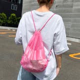 ピンク | ナップサック メッシュ 巾着 | REAL STYLE