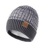 グレー×ホワイト | ニット帽 レディース メンズ | REAL STYLE