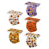 50枚アソート | プリーツマスク 不織布 ハロウィン | REAL STYLE