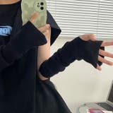 ブラック | アームウォーマー カバー ニット | REAL STYLE