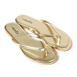 ゴールド | ゴールドプレート ビーチサンダル レディース | REAL STYLE