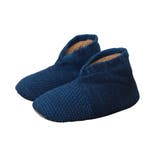 ネイビー | ルームシューズ かかと付き 冬 | REAL STYLE