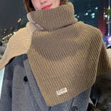 カーキベージュ×ライトベージュ | スヌード マフラー レディース | REAL STYLE