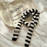 ブラック×ホワイト | マフラー スカーフ ストール | REAL STYLE