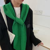 グリーン | マフラー ストール フード付き | REAL STYLE