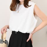 ホワイト | ノースリーブ カットソー タンクトップ | REAL STYLE