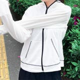 ホワイト×ブラック | パーカー レディース 夏 | REAL STYLE