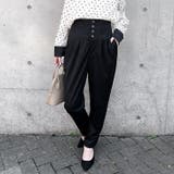 ブラック | テーパードパンツ レディース 春 | REAL STYLE