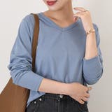 ライトブルー | カットソー レディース 長袖 | REAL STYLE