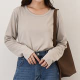 ベージュ | カットソー レディース 長袖 | REAL STYLE