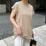 ベージュ【クルーネック】 | Tシャツ レディース 半袖 | REAL STYLE