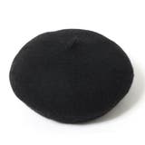ブラック | ベーシックウール混ベレー帽 レディース 帽子 | REAL STYLE