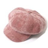 ピンク | 起毛コーデュロイキャスケット帽 レディース 帽子 | REAL STYLE