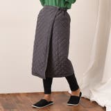 チャコール | 巻きスカート 防寒 ロング | REAL STYLE