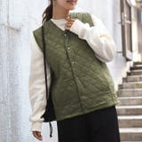 カーキ | 中綿ベスト レディース メンズ | REAL STYLE