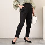 ブラック | テーパードパンツ レディース ストレッチ | REAL STYLE