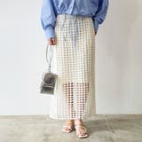 オフホワイト | ロングスカート レディース メッシュ | REAL STYLE