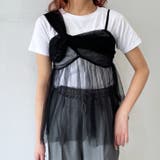 ブラック | キャミソール チュール レディース | REAL STYLE