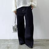 インディゴ | デニムパンツ レディース ワイド | REAL STYLE