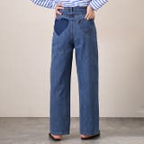 ブルー | デニムパンツ レディース ワイド | REAL STYLE