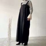 ブラック | サロペット レディース 秋 | REAL STYLE