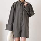 チャコール | オールインワン レディース 長袖 | REAL STYLE