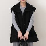 ブラック | ムートンベスト ボア スエード | REAL STYLE