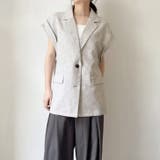 アイボリー | ジレ ベスト ジャケット | REAL STYLE
