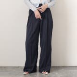 ネイビー | ストレートパンツ レディース スラックス | REAL STYLE