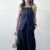 ネイビー | キャミソール 重ね着 レイヤード | REAL STYLE