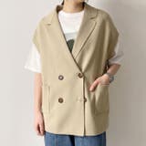 ベージュ | ジレ ベスト ジャケット | REAL STYLE