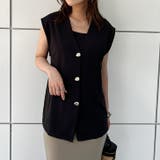 ブラック | ベスト ジレ ノーカラー | REAL STYLE
