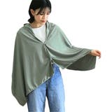 グリーン | 冷感ポンチョ ストール ケープ | REAL STYLE