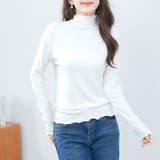 ホワイト(01) | カットソー レディース 長袖 | REAL STYLE